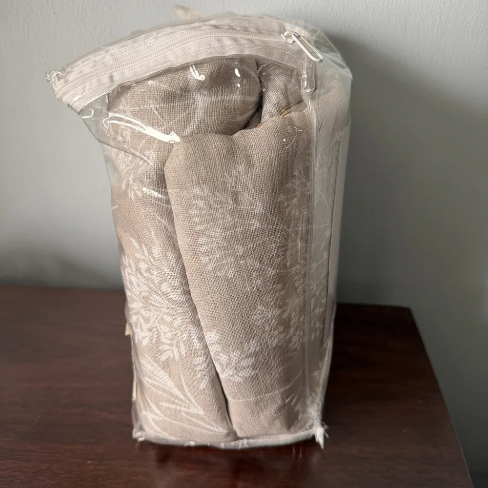 Wild Meadows Linen Polyester Floral 100 In. W X 84 In. L Pinch Pleat Patio Sheer